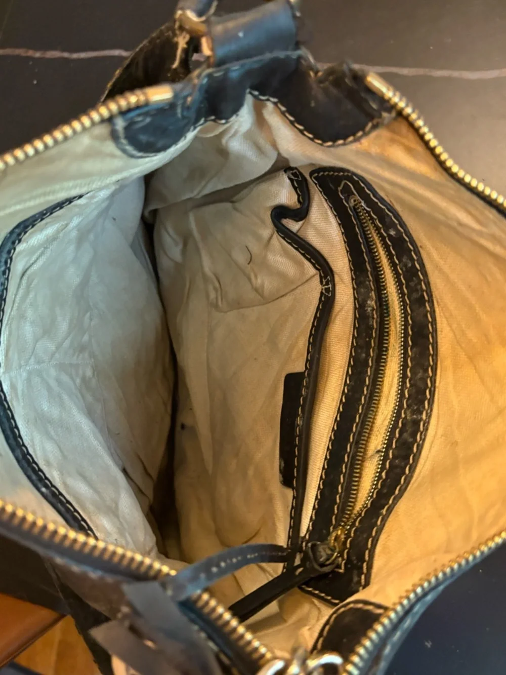 Michael Kors Astor Studded Black Leather Hobo Bag Garage Blowout